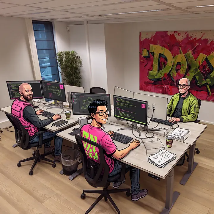 Doxx kantoor - aan het werk